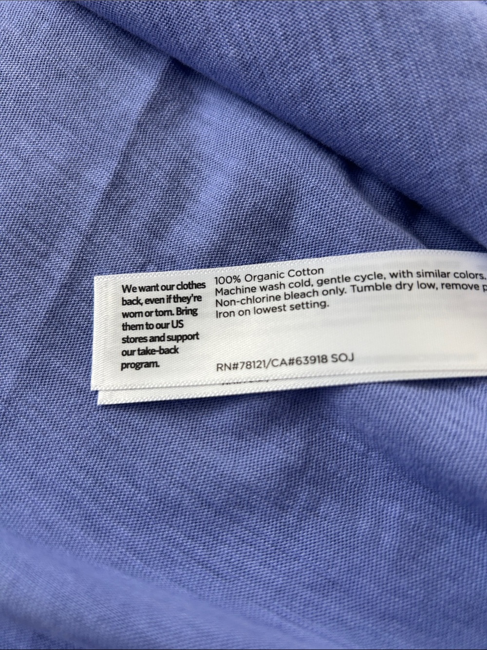 Beautiful lavender v-neck t-shirt - Picture 3 of 3